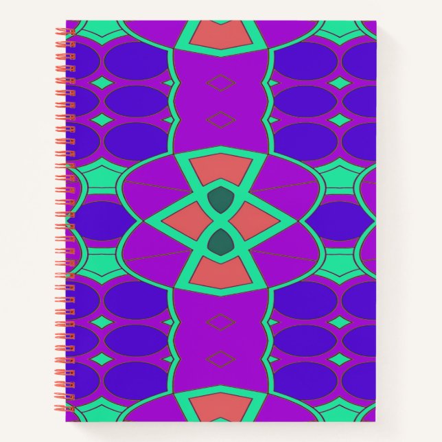 Cuaderno Portátil espiral, un diseño clásico de varios colo (Anverso)