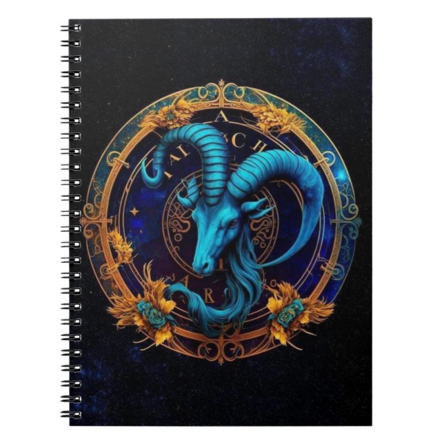 Cuaderno Portátil Espiral Zodiac Capricornio (Frente)