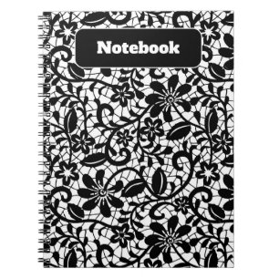 Cuaderno Portátil estético de patrón floral pastel
