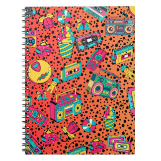 Cuaderno Portátil estético retro 90