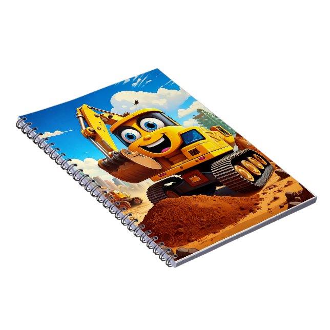 Cuaderno Portátil - excavadora (Lado Derecho)