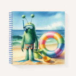 Cuaderno Portátil extranjero difuso verde