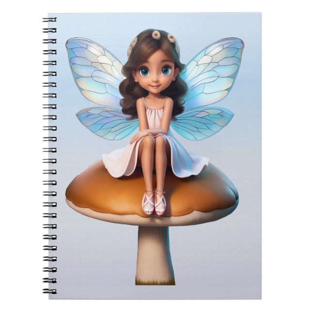 Cuaderno Portátil Fantasy Fairy 6.5 x 8.75 pulgadas (Frente)