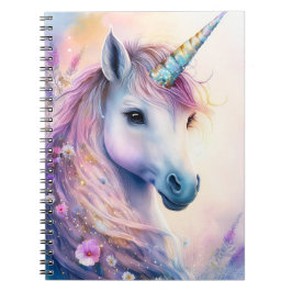 Cuaderno Portátil Fantasy Unicorn de 6,5 x 8,75 pulgadas