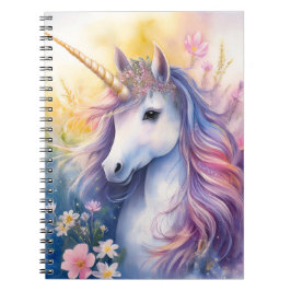 Cuaderno Portátil Fantasy Unicorn de 6,5 x 8,75 pulgadas