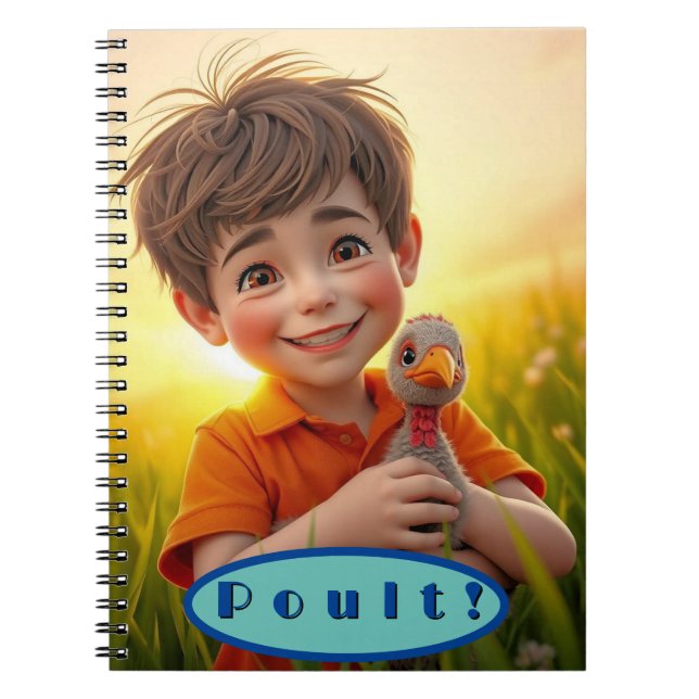 Cuaderno Portátil Farmyard Chums Poult (Frente)