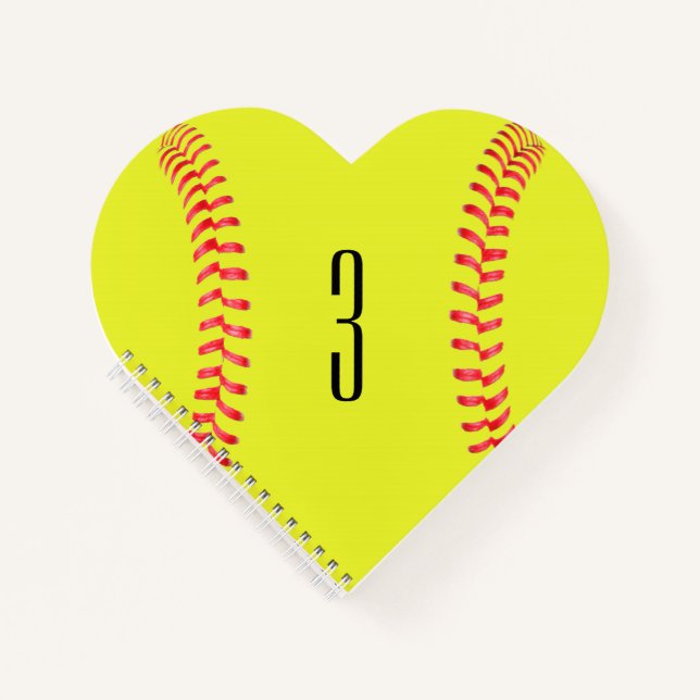 Cuaderno Portátil Fastpitch Softball Personalizado con form (Anverso)