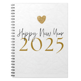 Cuaderno Portátil Feliz Año Nuevo 2025
