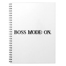 Cuaderno Portátil femenino motivacional en modo de jefe