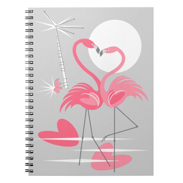 Cuaderno Portátil Flamingo Love (Frente)