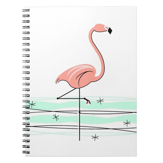 Cuaderno Portátil Flamingo Ocean (Frente)