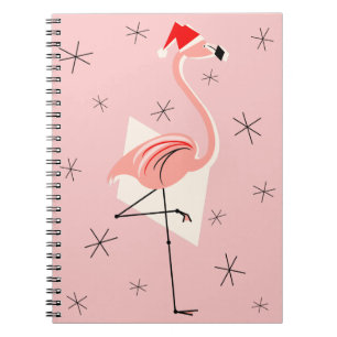 Cuaderno Portátil Flamingo Santa Pink