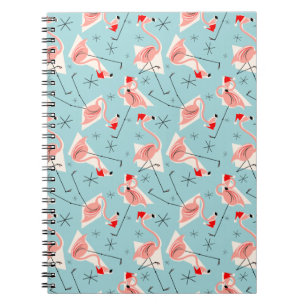 Cuaderno Portátil Flamingo Santas Blue Multi