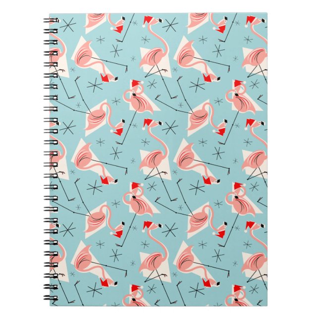 Cuaderno Portátil Flamingo Santas Blue Multi (Frente)