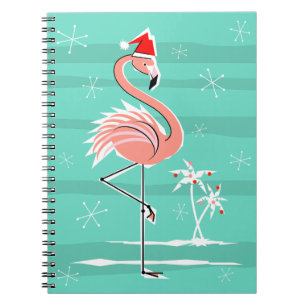 Cuaderno Portátil Flamingo Stripe navidades