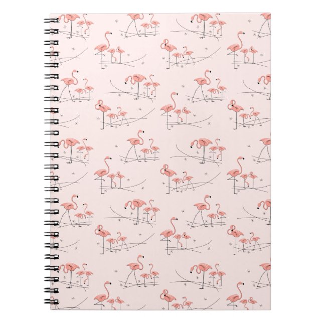 Cuaderno Portátil Flamingos Pink Multi (Frente)