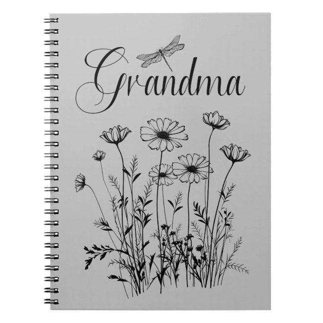 Cuaderno Portátil - Flora silvestre de la abuela (Frente)