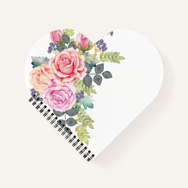 Cuaderno Portátil 🌸 Floral (Anverso)
