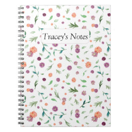 Cuaderno Portátil Floral personalizable | Los mejores regal