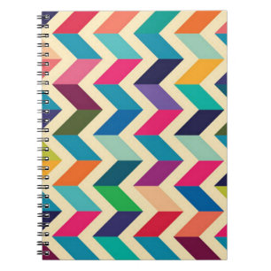 Cuaderno Portátil fotográfico/Chevron colorido