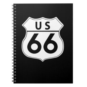 Cuaderno Portátil fotográfico clásico US Route 66