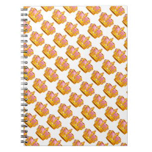 Cuaderno Portátil fotográfico/Crowne rosa y dorada