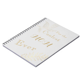 Cuaderno Portátil fotográfico de caracol de oro gris de la