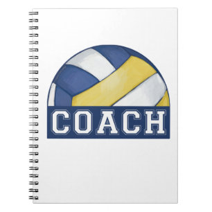 Cuaderno Portátil fotográfico de entrenador de voleibol