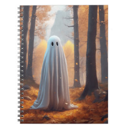 Cuaderno Portátil fotográfico de espiral fantasma de otoño