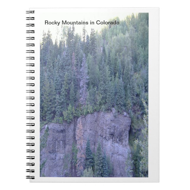Cuaderno Portátil fotográfico de las Montañas Rocosas (Frente)