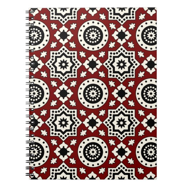 Cuaderno Portátil fotográfico del patrón tribal de Ajrak (Frente)