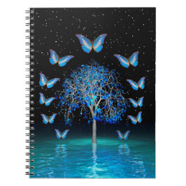 Cuaderno Portátil fotográfico espiral de árbol de cristal d