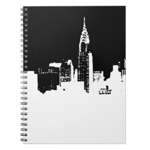 Cuaderno Portátil fotográfico espiral de arte pop en Nueva