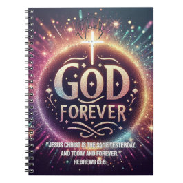 Cuaderno Portátil fotográfico espiral de Dios para siempre