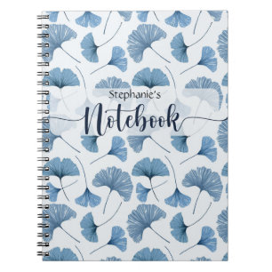 Cuaderno Portátil fotográfico espiral de la planta Gingko a