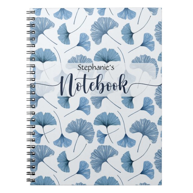 Cuaderno Portátil fotográfico espiral de la planta Gingko a (Frente)