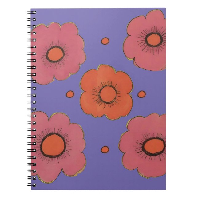 Cuaderno Portátil fotográfico espiral de los pipetas afro (Frente)