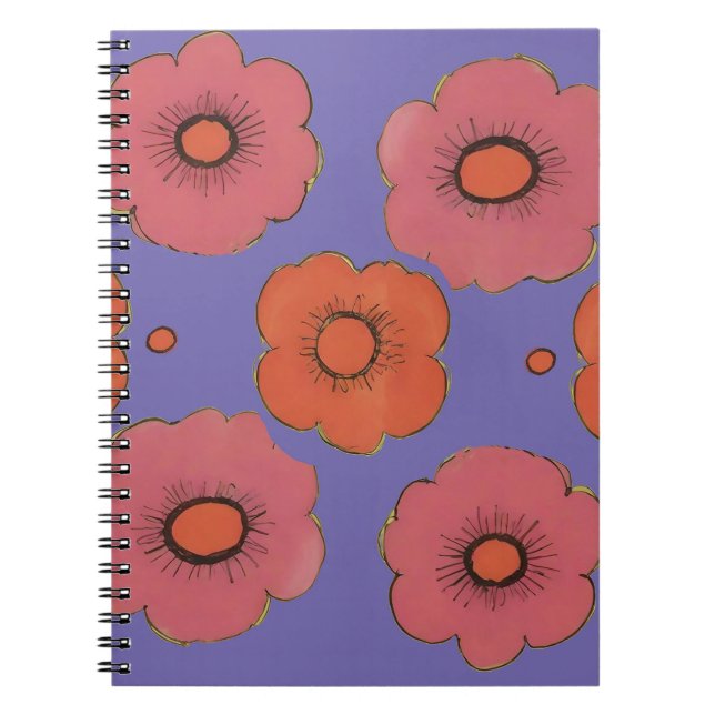 Cuaderno Portátil fotográfico espiral de los pipetas afro (Frente)