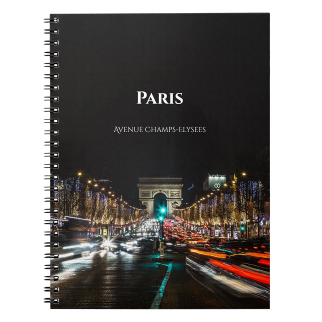 Cuaderno Portátil fotográfico espiral de París (Frente)