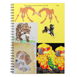Cuaderno Portátil fotográfico espiral: portada de animales