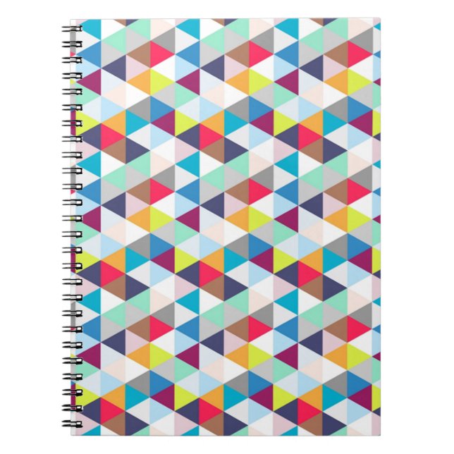 Cuaderno Portátil fotográfico/Formas triangulares geométric (Frente)