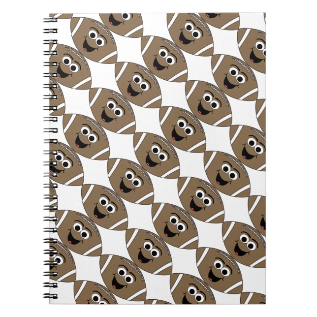 Cuaderno Portátil fotográfico/Fútbol sonriente (Frente)