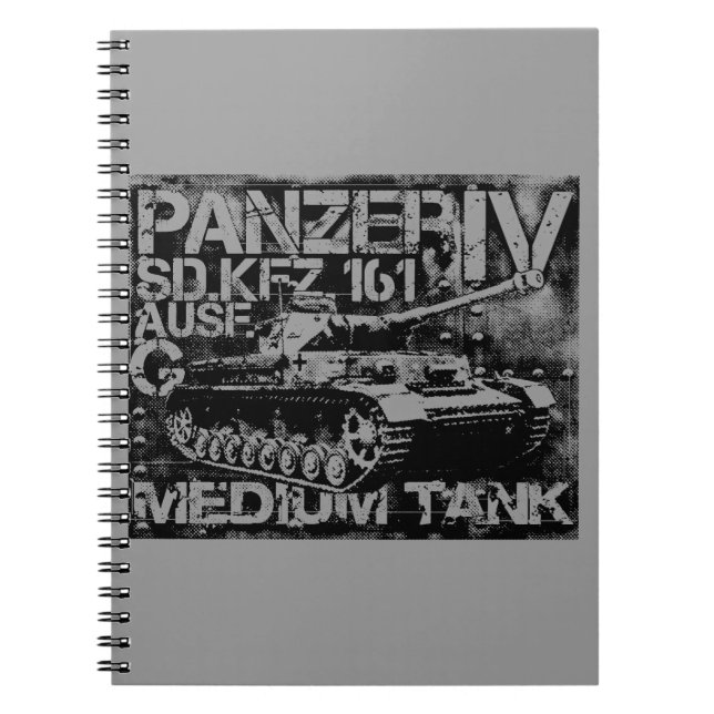 Cuaderno Portátil fotográfico Panzer IV (80 páginas B&W) (Frente)
