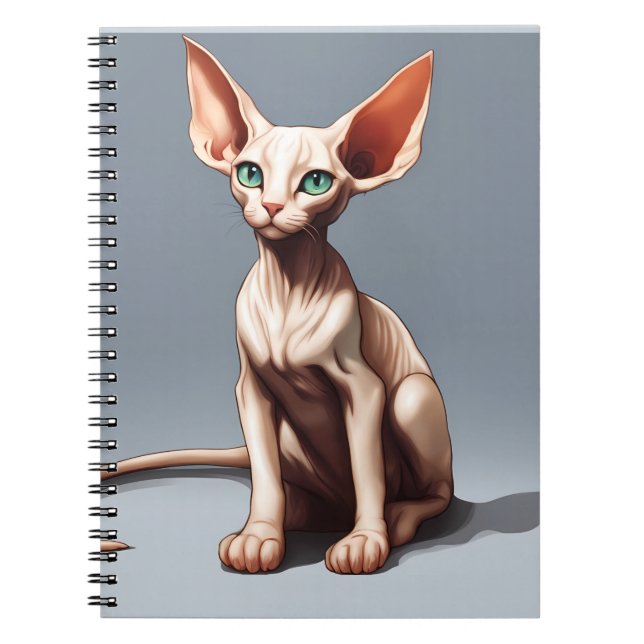 Cuaderno Portátil fotográfico personalizado | Gato Cute Elf (Frente)