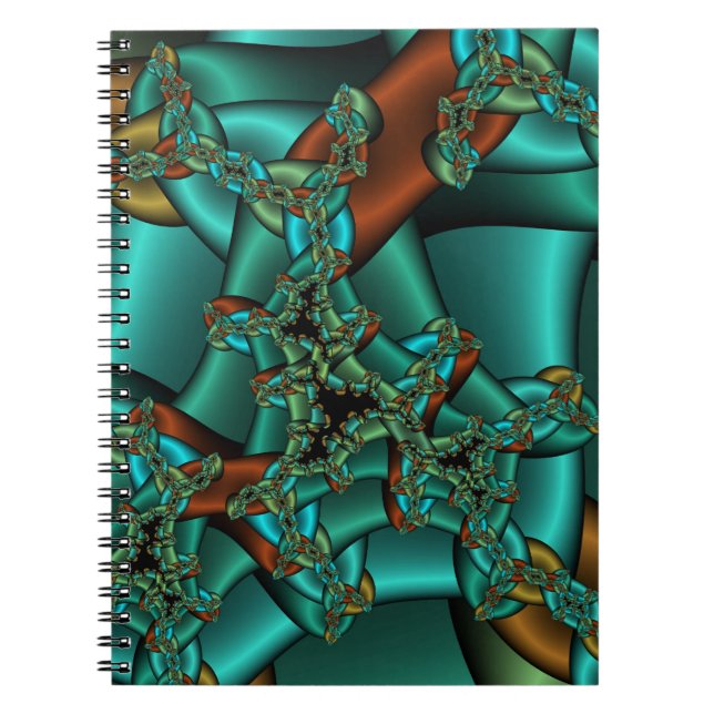 Cuaderno Portátil fractal de cadena loca (Frente)