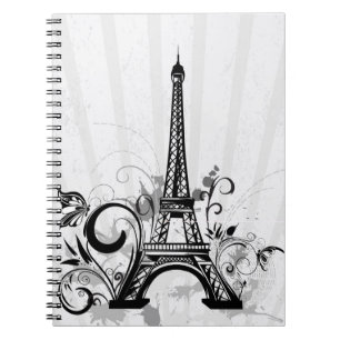 Cuaderno Portátil francés de la Torre Eiffel