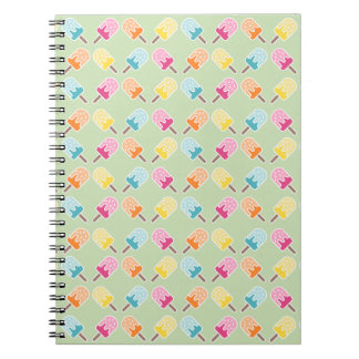 Cuaderno Portátil Ghiacciolo - Patrón de pápsula colorido