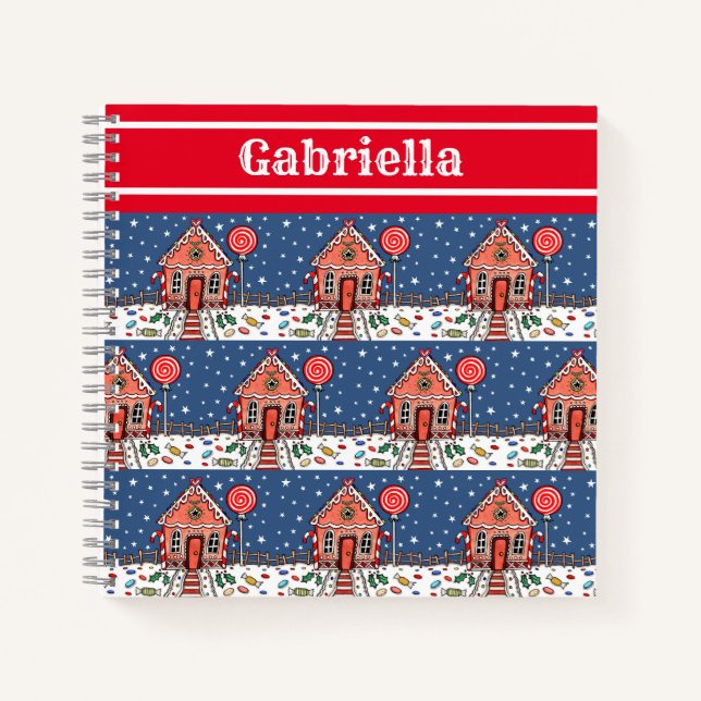 Cuaderno Portátil Gingerbread Personalizado (Anverso)
