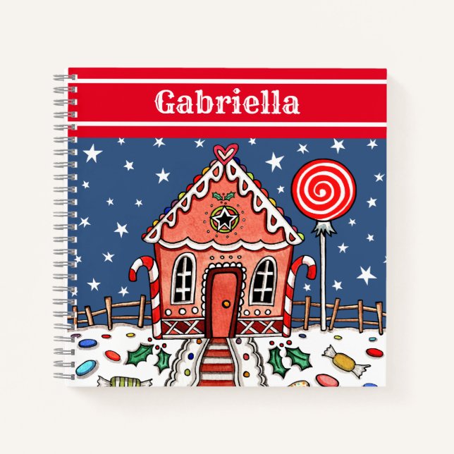 Cuaderno Portátil Gingerbread Personalizado (Anverso)