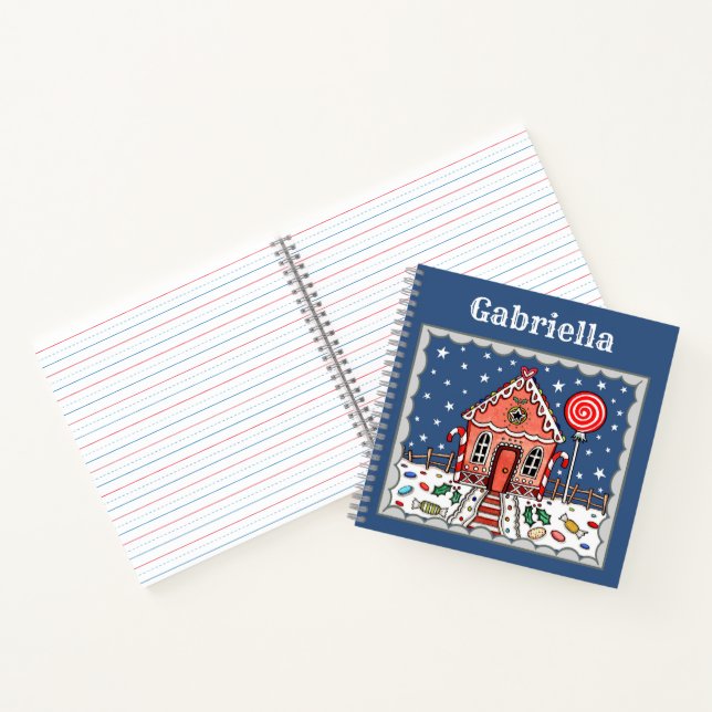 Cuaderno Portátil Gingerbread Personalizado (Interior)